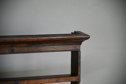 Antique Oak Delft Plate Rack