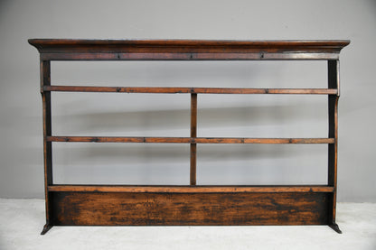 Antique Oak Delft Plate Rack