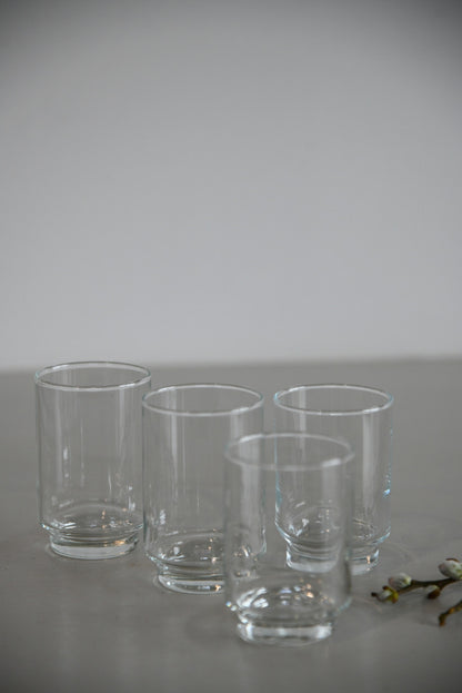 4 Vintage Small Water Glass