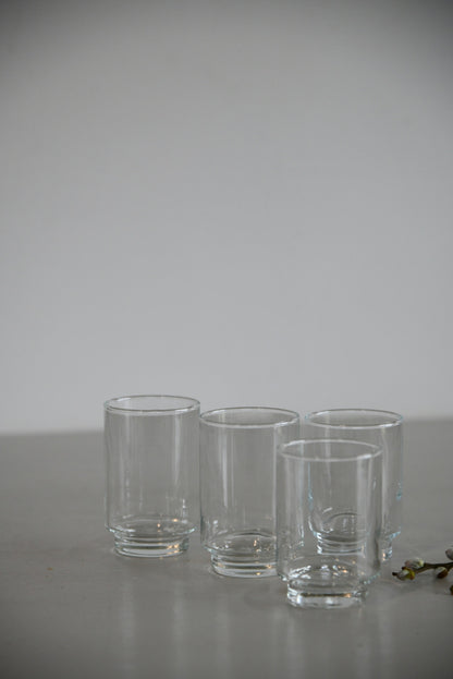 4 Vintage Small Water Glass