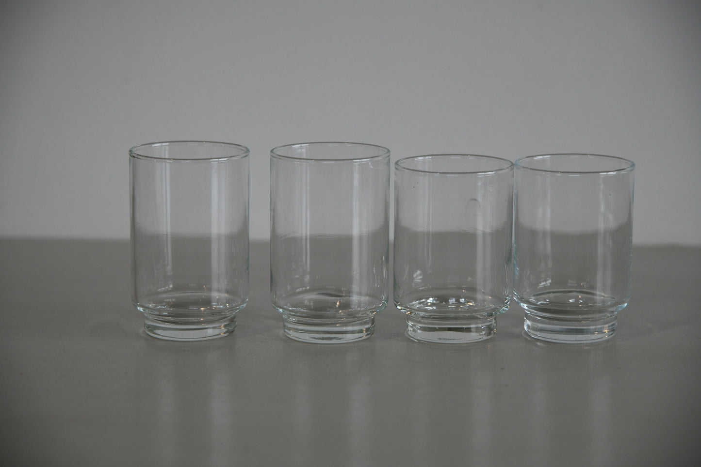 4 Vintage Small Water Glass