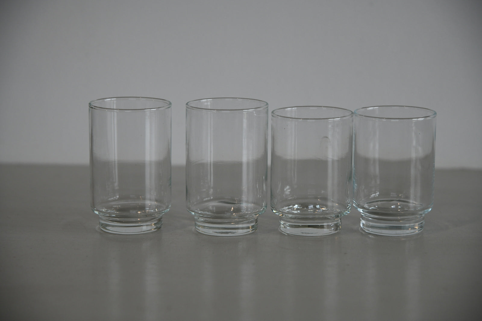 4 Vintage Small Water Glass
