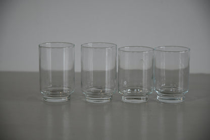 4 Vintage Small Water Glass