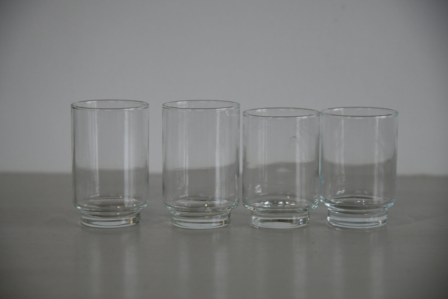 4 Vintage Small Water Glass