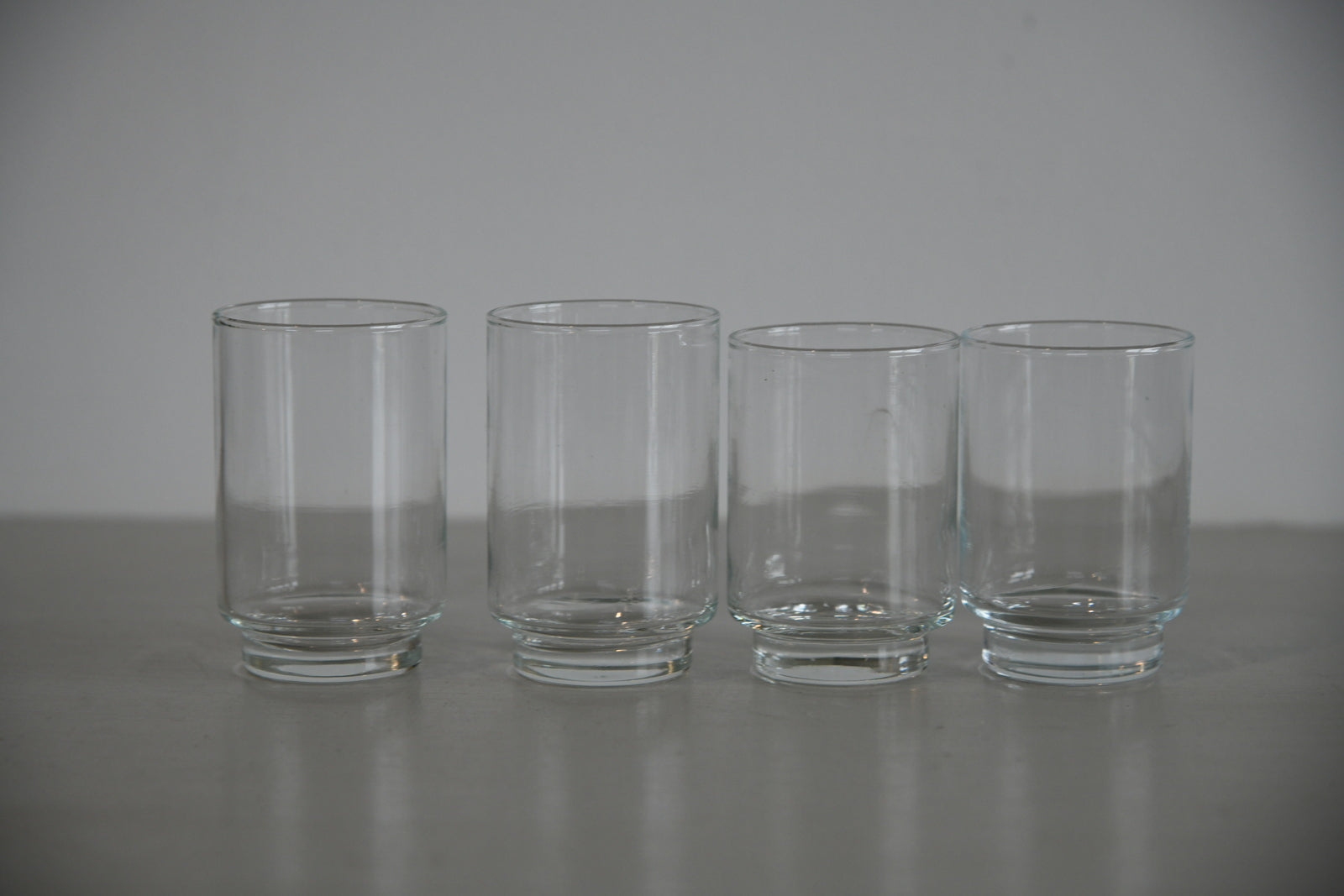4 Vintage Small Water Glass