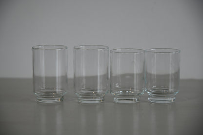 4 Vintage Small Water Glass