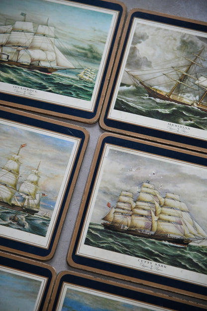 6 Vintage Pimpernell Clipper Ships Place Mats