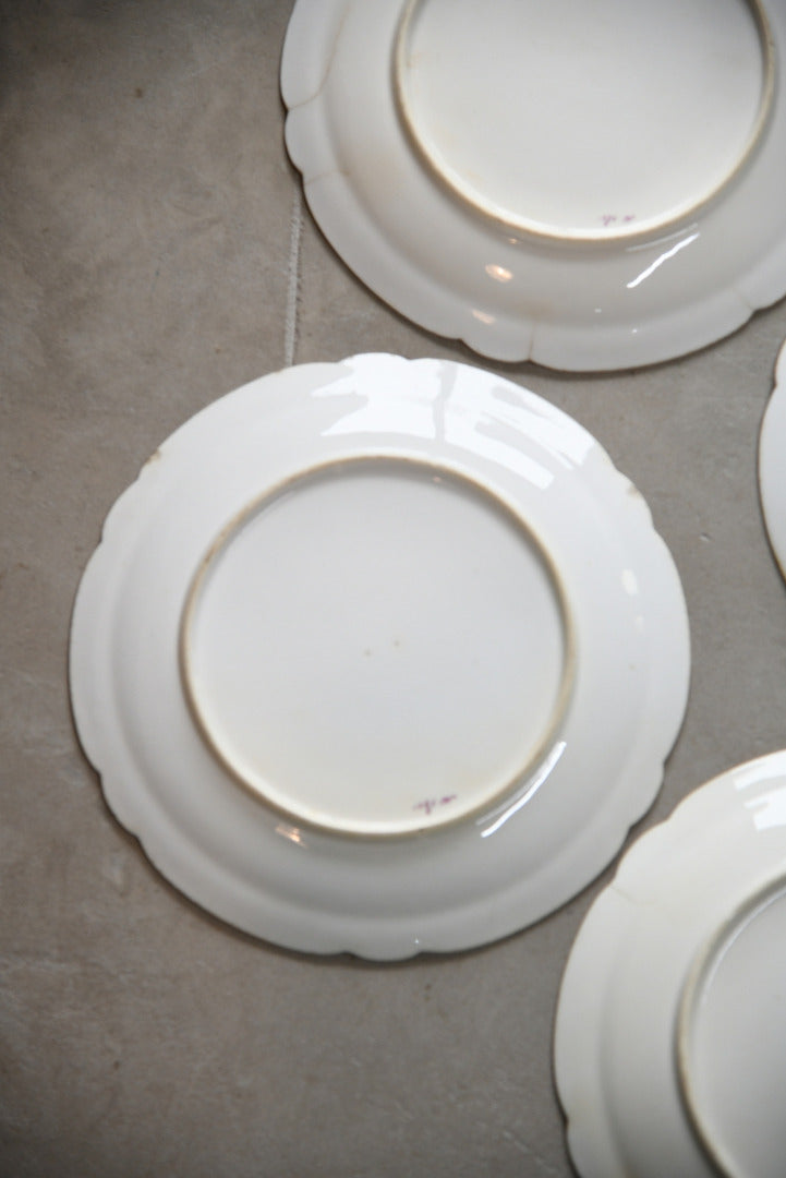 6 Vintage Leaf Plates