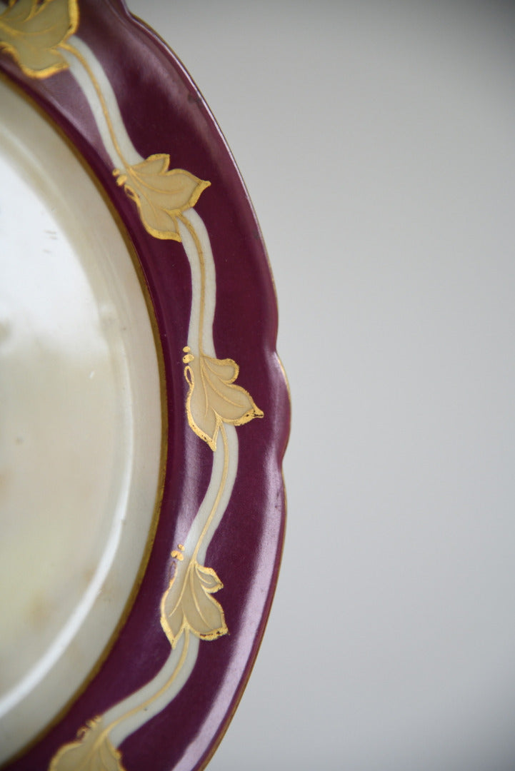 6 Vintage Leaf Plates