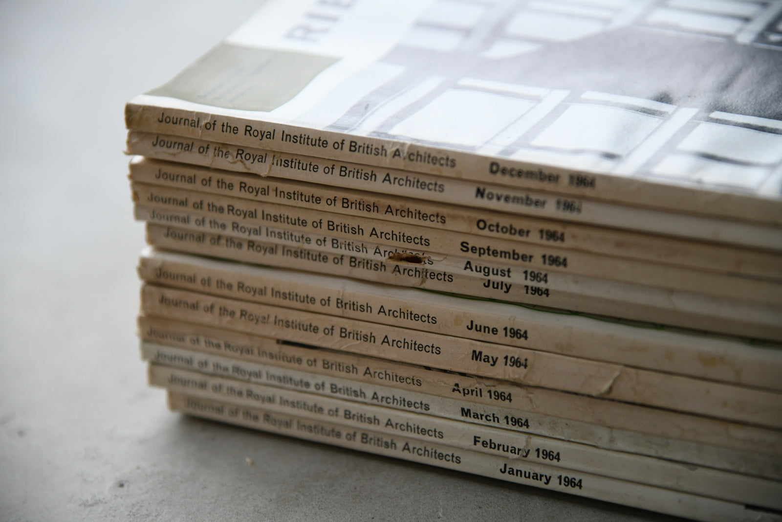 RIBA Journal 12 Issues 1964