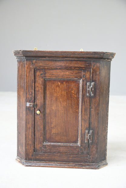 Small Oak Corner Cupboard