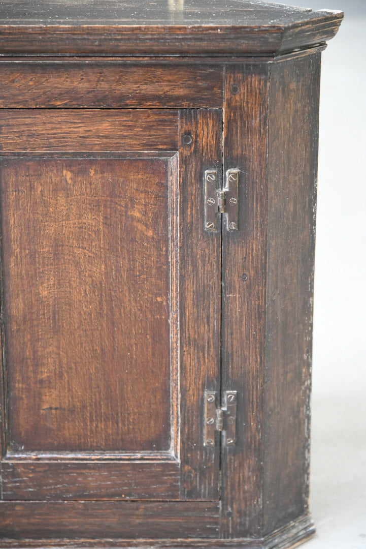 Small Oak Corner Cupboard
