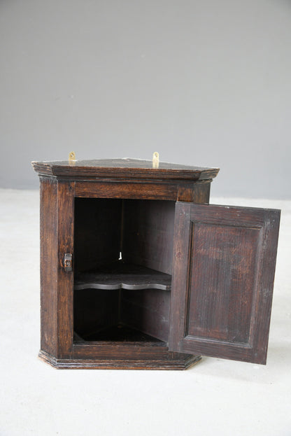 Small Oak Corner Cupboard