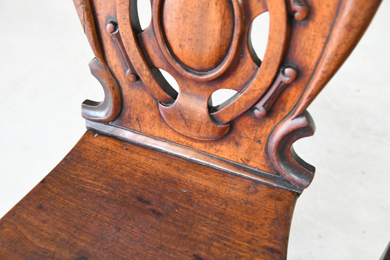 Pair Mahogany Hall Chairs