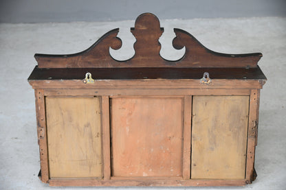 Victorian Inlaid Rosewood Overmantle Mirror Shelf