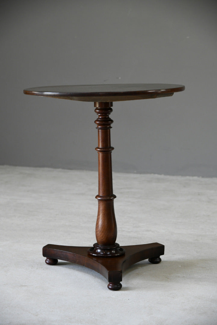 Antique Mahogany Round Occasional Table