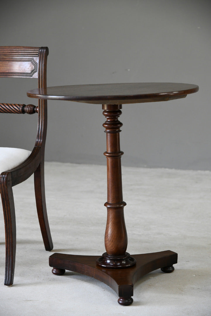 Antique Mahogany Round Occasional Table