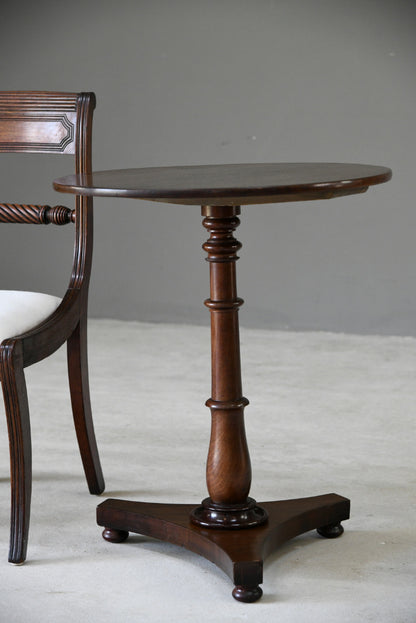 Antique Mahogany Round Occasional Table