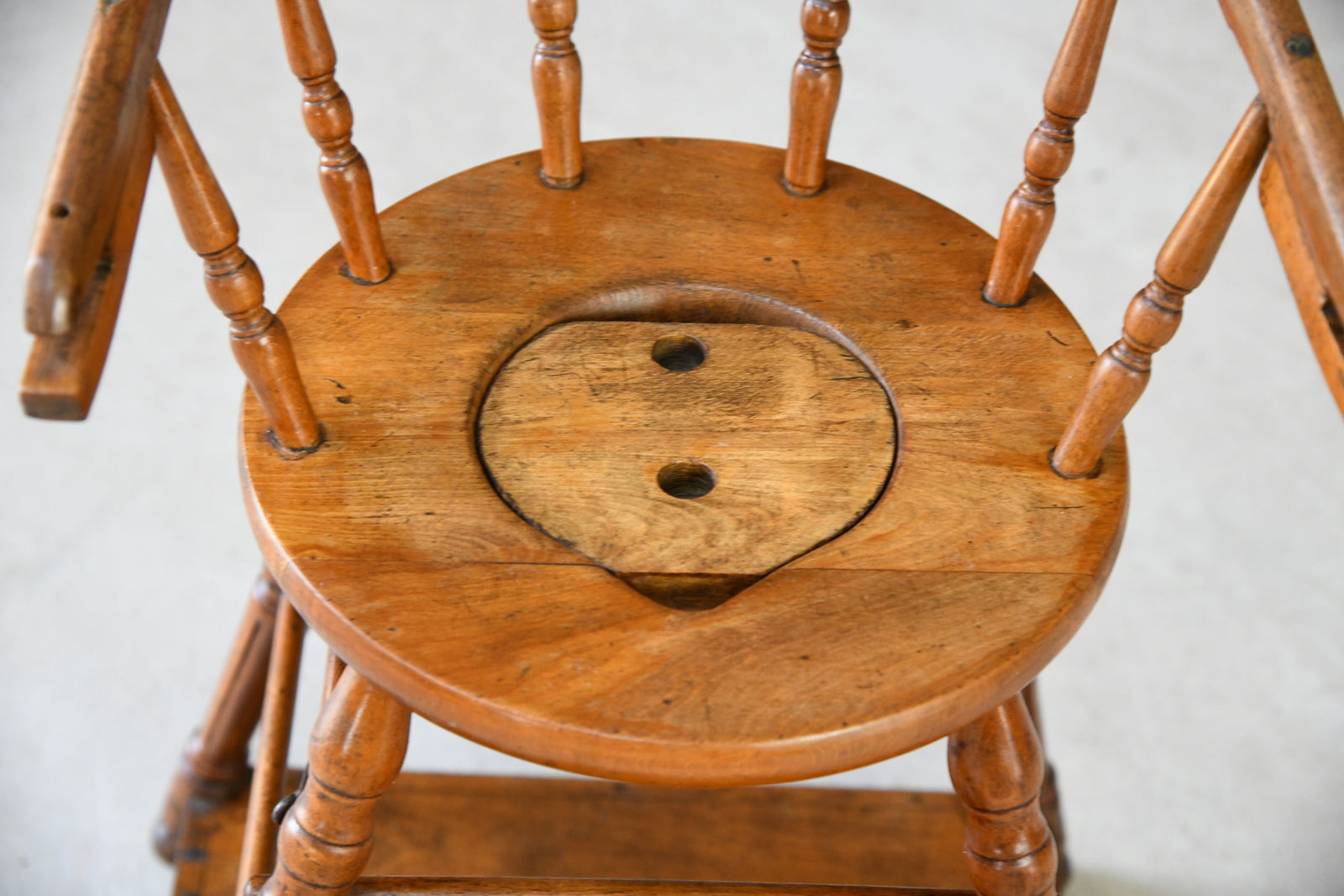 Antique Wooden Childs Metamorphic High Chair