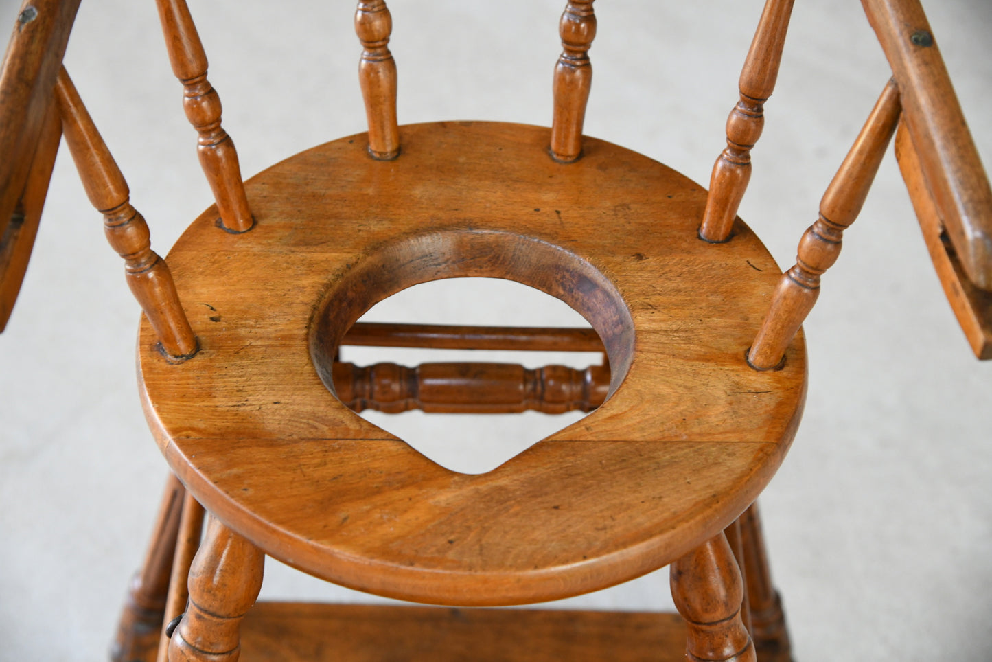 Antique Wooden Childs Metamorphic High Chair