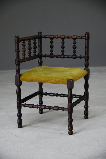 Arts & Crafts Bobbin Corner Chair