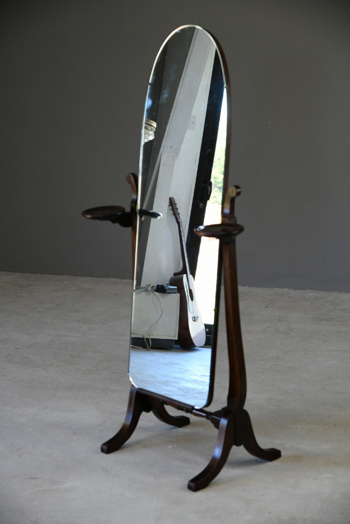 Mahogany Cheval Mirror