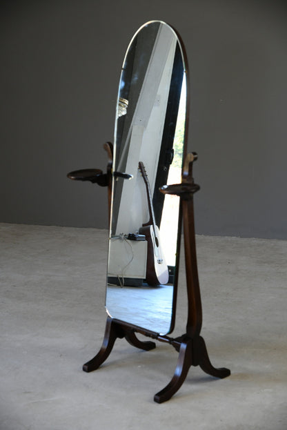 Mahogany Cheval Mirror