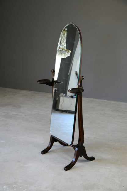 Mahogany Cheval Mirror