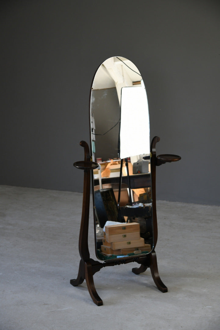 Mahogany Cheval Mirror