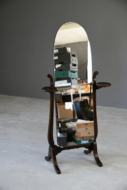 Mahogany Cheval Mirror