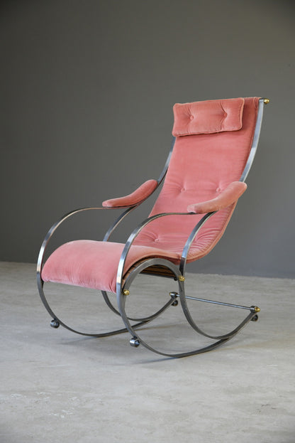 20th Century Steel Rocking Chair