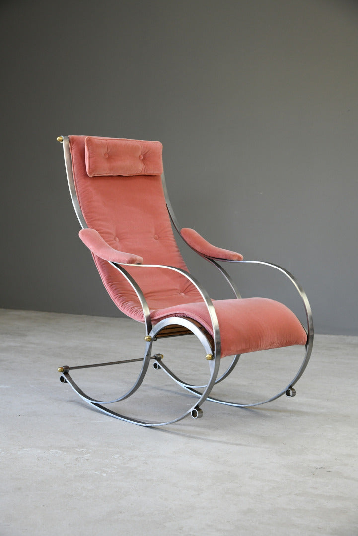 20th Century Steel Rocking Chair