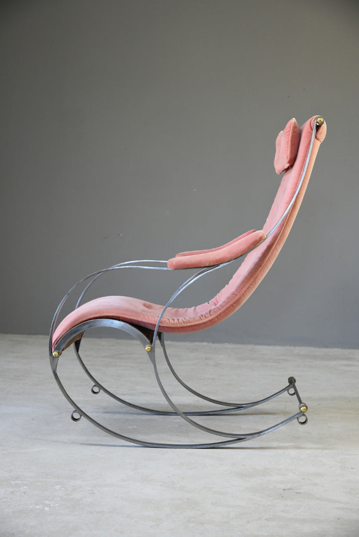 20th Century Steel Rocking Chair