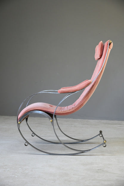 20th Century Steel Rocking Chair