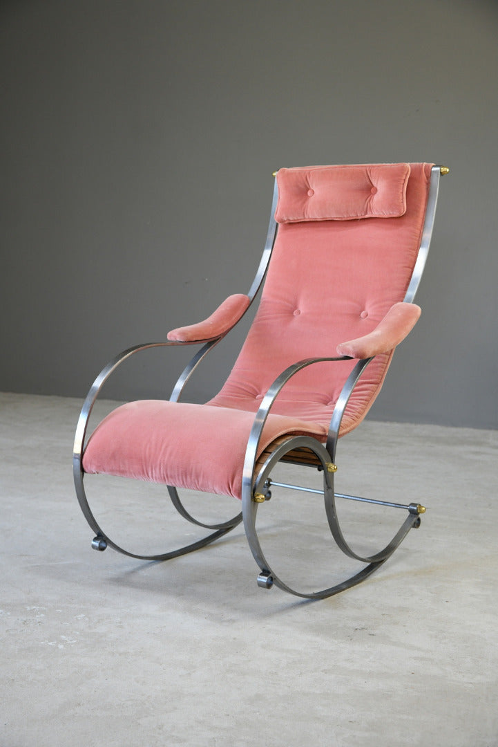 20th Century Steel Rocking Chair