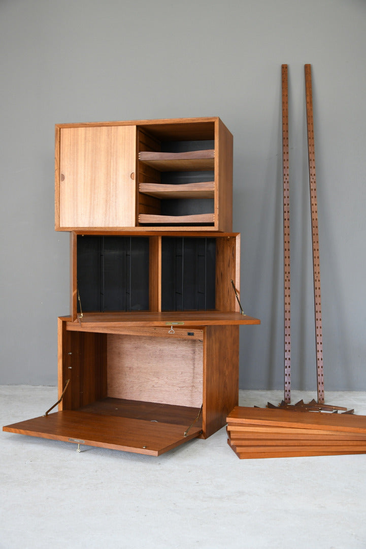 Retro Danish Cado Teak Modular Wall Shelving