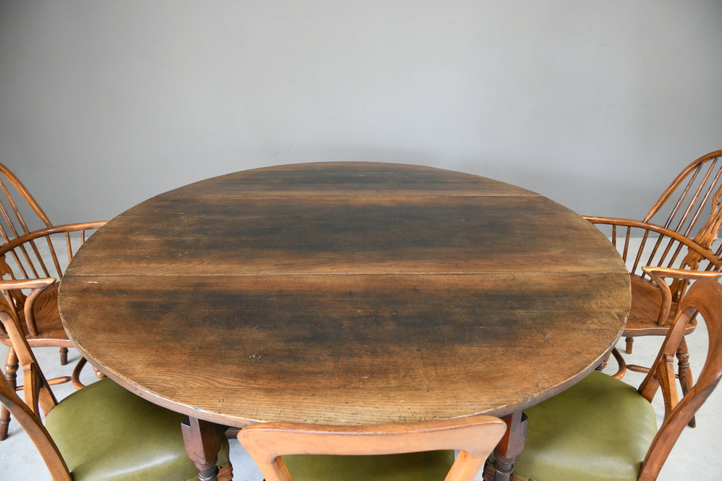 Titchmarsh & Goodwin Oak Drop Leaf Dining Table
