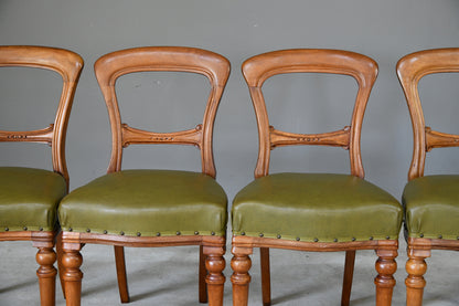 4 Victorian Mahogany Dining Chairs