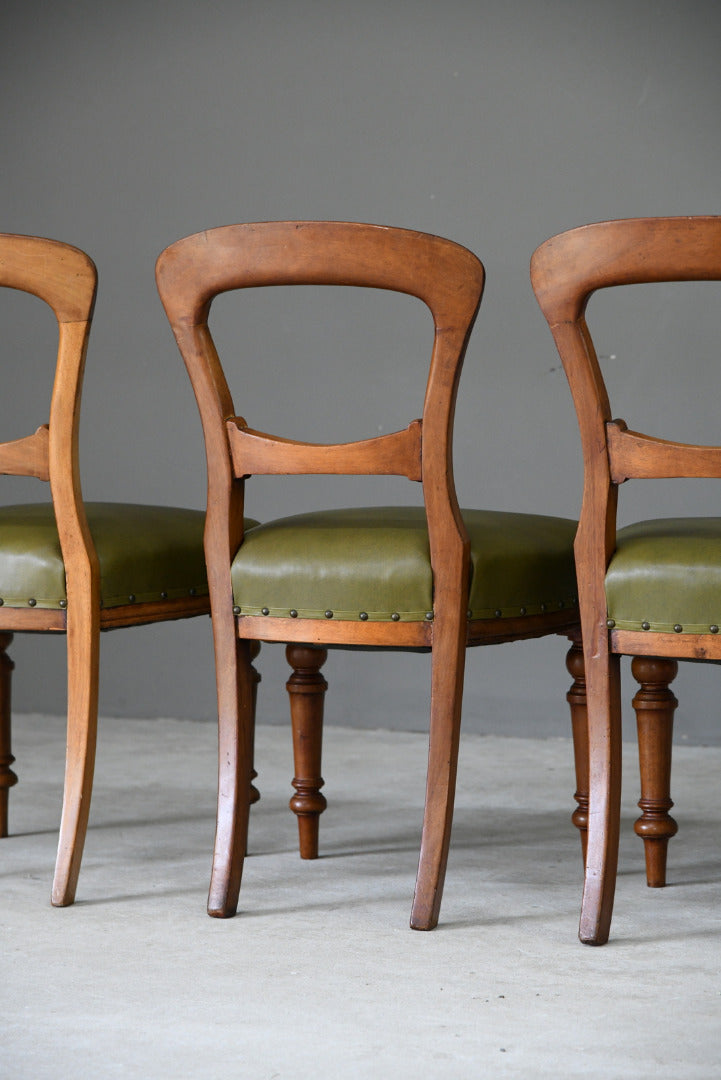 4 Victorian Mahogany Dining Chairs