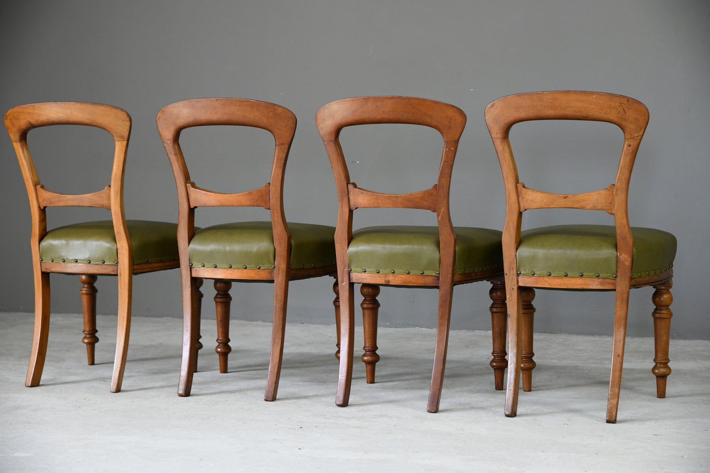 4 Victorian Mahogany Dining Chairs