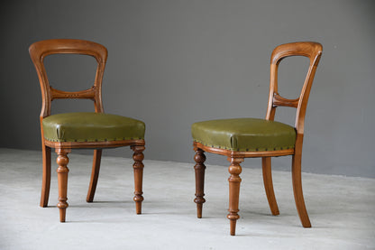 4 Victorian Mahogany Dining Chairs