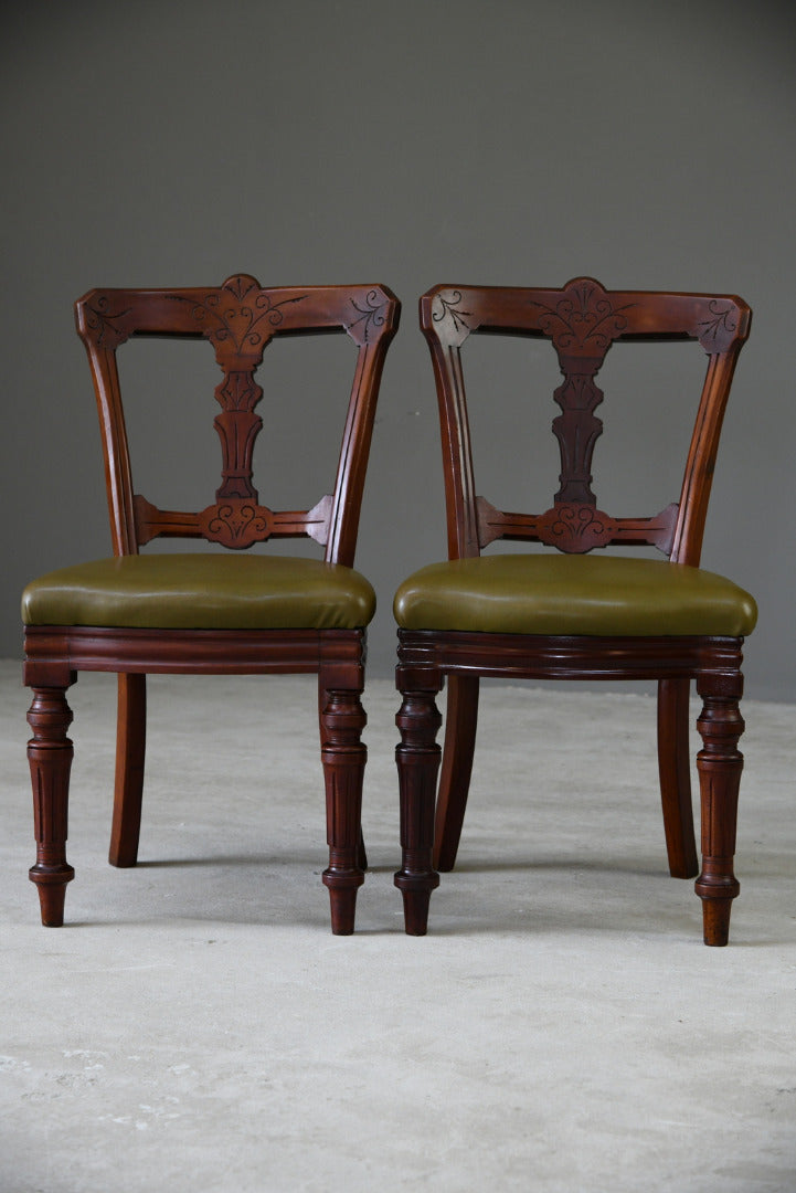 Pair Antique Dining Chairs