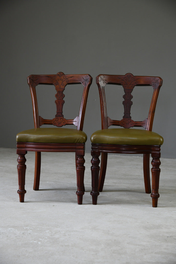 Pair Antique Dining Chairs