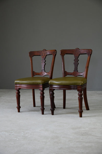 Pair Antique Dining Chairs