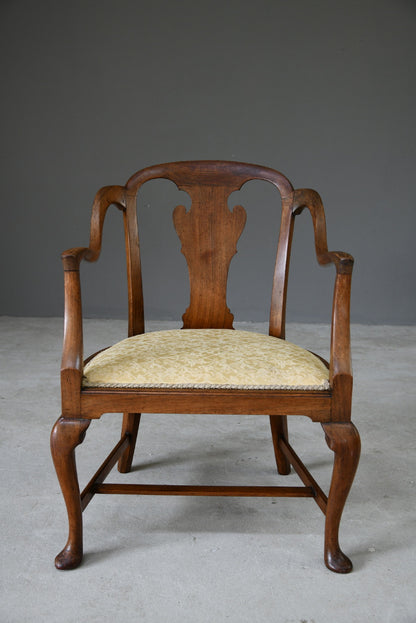 Walnut Open Arm Tub Chair