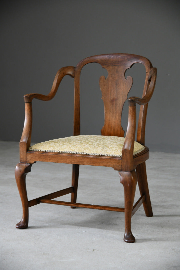 Walnut Open Arm Tub Chair