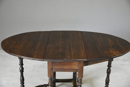 Rustic Oak Gate Leg Table