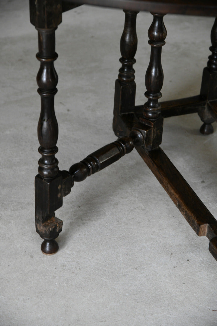 Rustic Oak Gate Leg Table