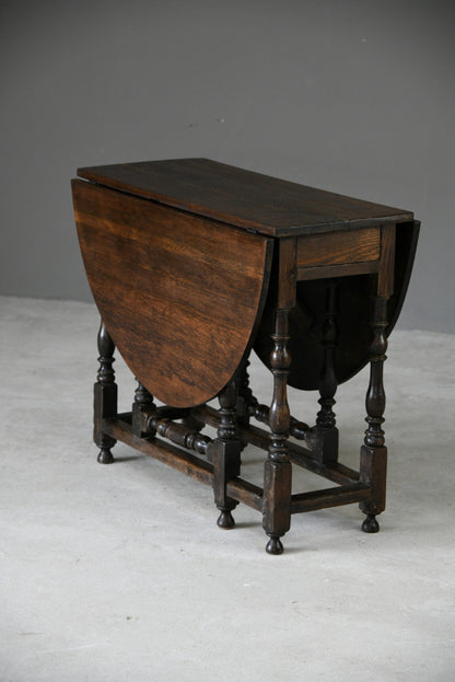 Rustic Oak Gate Leg Table