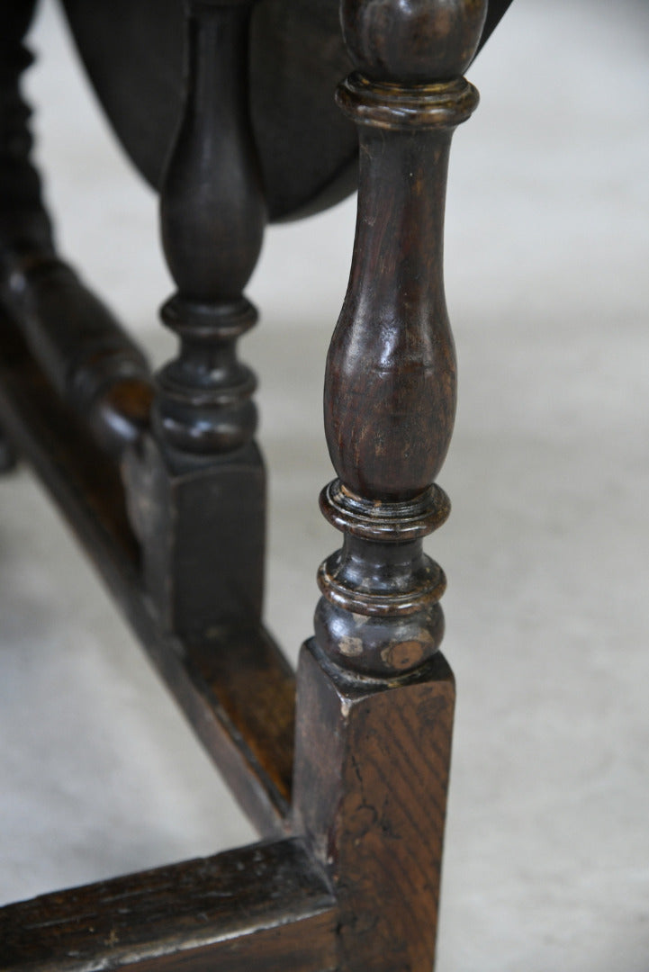 Rustic Oak Gate Leg Table